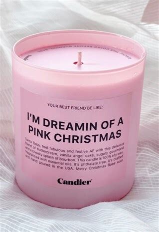 dreaming of a pink christmas candle